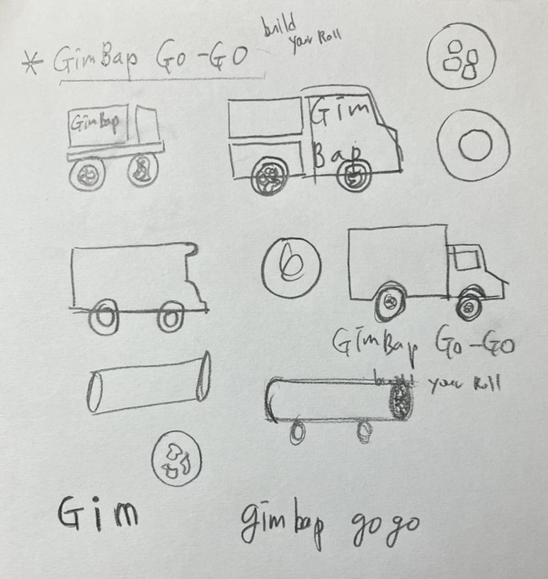 gimbap logo drawing